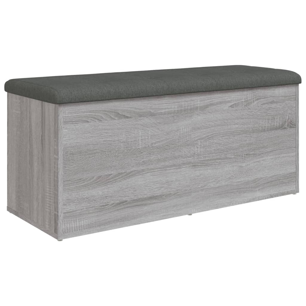Klupa za cipele siva boja hrasta 102x42x45 cm konstruirano drvo