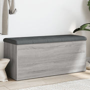 Klupa za cipele siva boja hrasta 102x42x45 cm konstruirano drvo