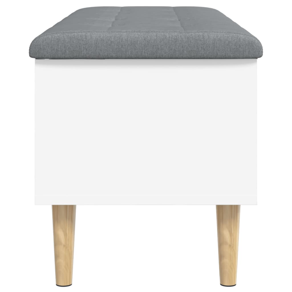 Klupa za pohranu bijela 102x42x46 cm od konstruiranog drva