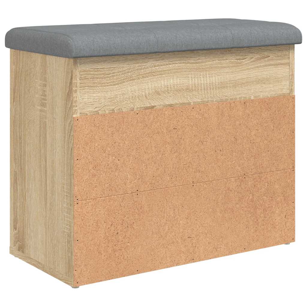 Klupa za cipele boja hrasta 62x32x50 cm konstruirano drvo