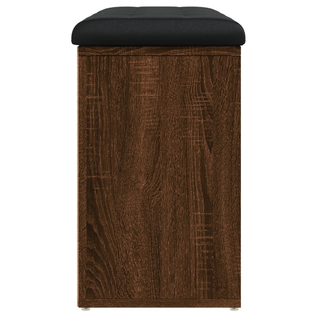 Klupa za cipele smeđa boja hrasta 82x32x50 cm konstruirano drvo