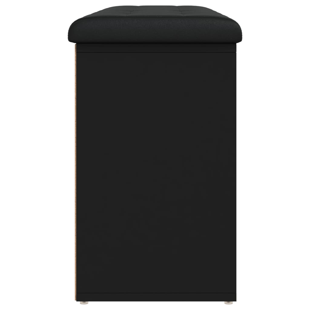 Klupa za cipele crna 102 x 32 x 50 cm od konstruiranog drva