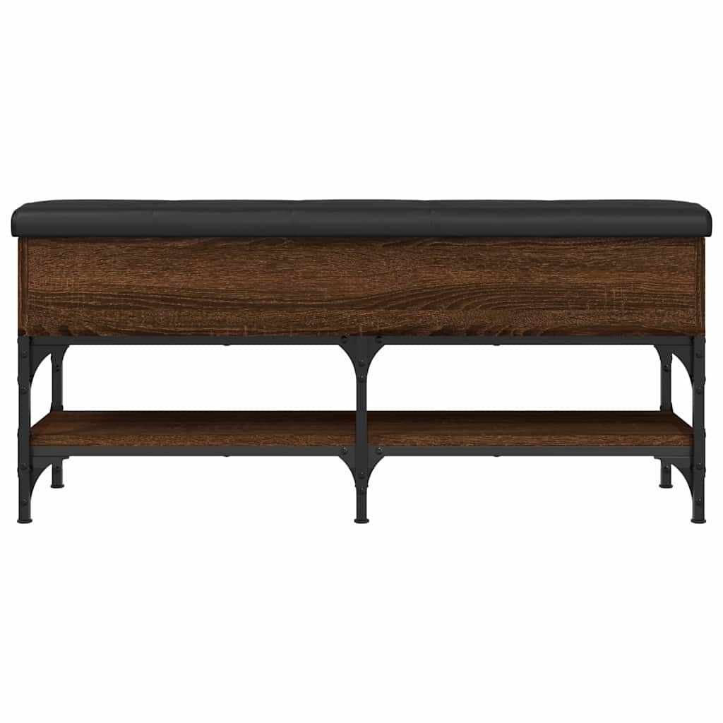 Klupa za cipele smeđa boja hrasta 102x32x45cm konstruirano drvo