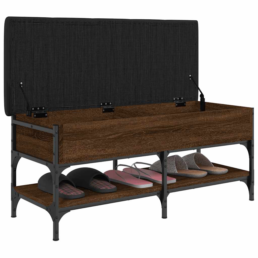 Klupa za cipele boja hrasta 102x42x45 cm od konstruiranog drva