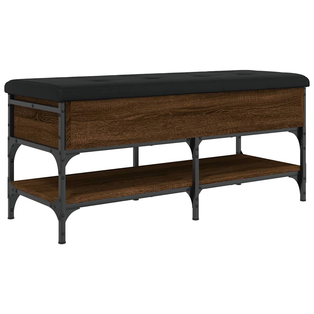 Klupa za cipele boja hrasta 102x42x45 cm od konstruiranog drva