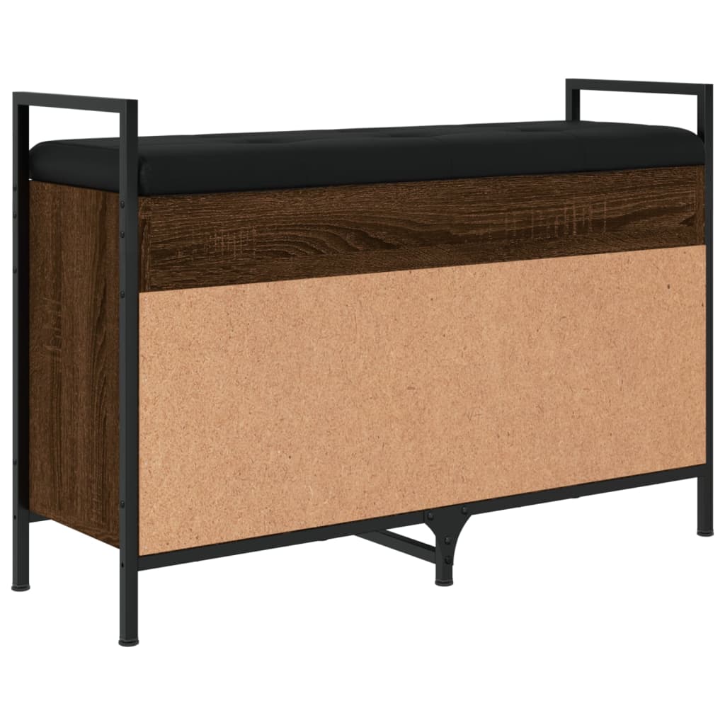 Klupa za cipele boja smeđeg hrasta 85,5x32x57,5 cm drvena