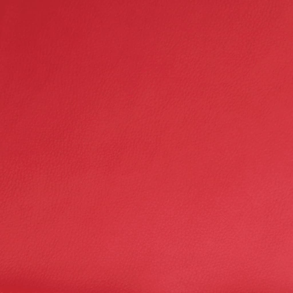 Električni naslonjač od umjetne kože crveni