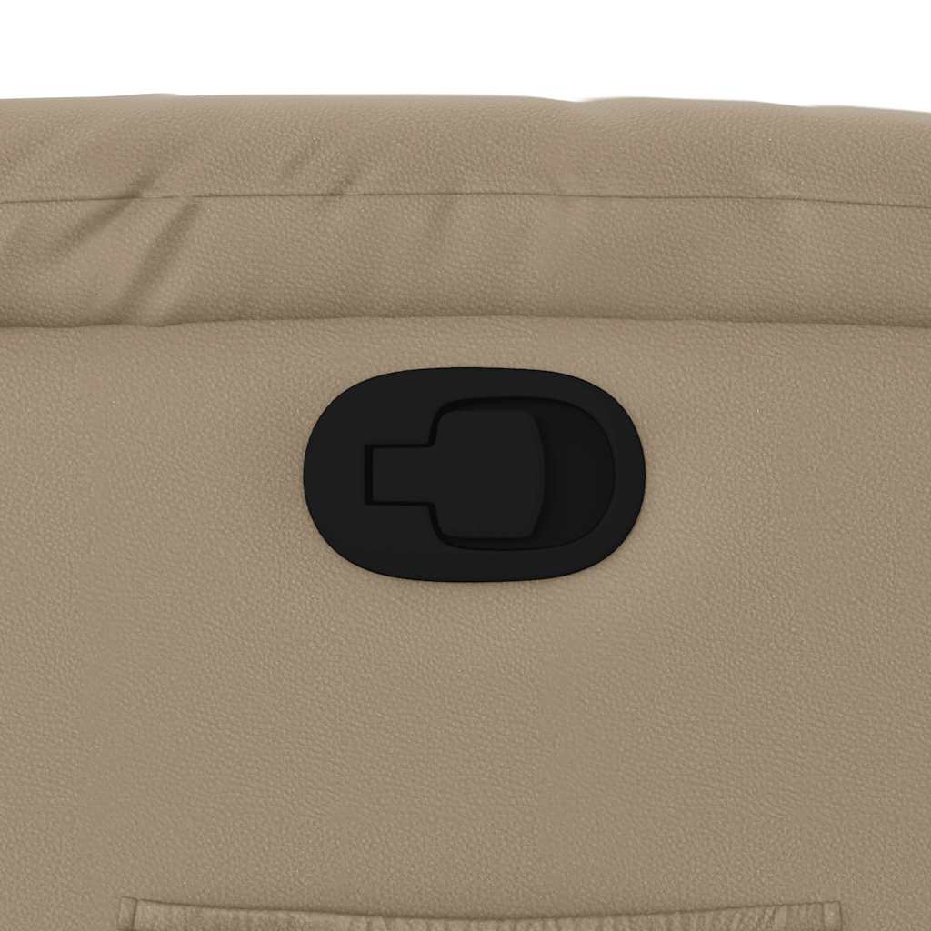 Naslonjač na podizanje od umjetne kože boja cappuccina