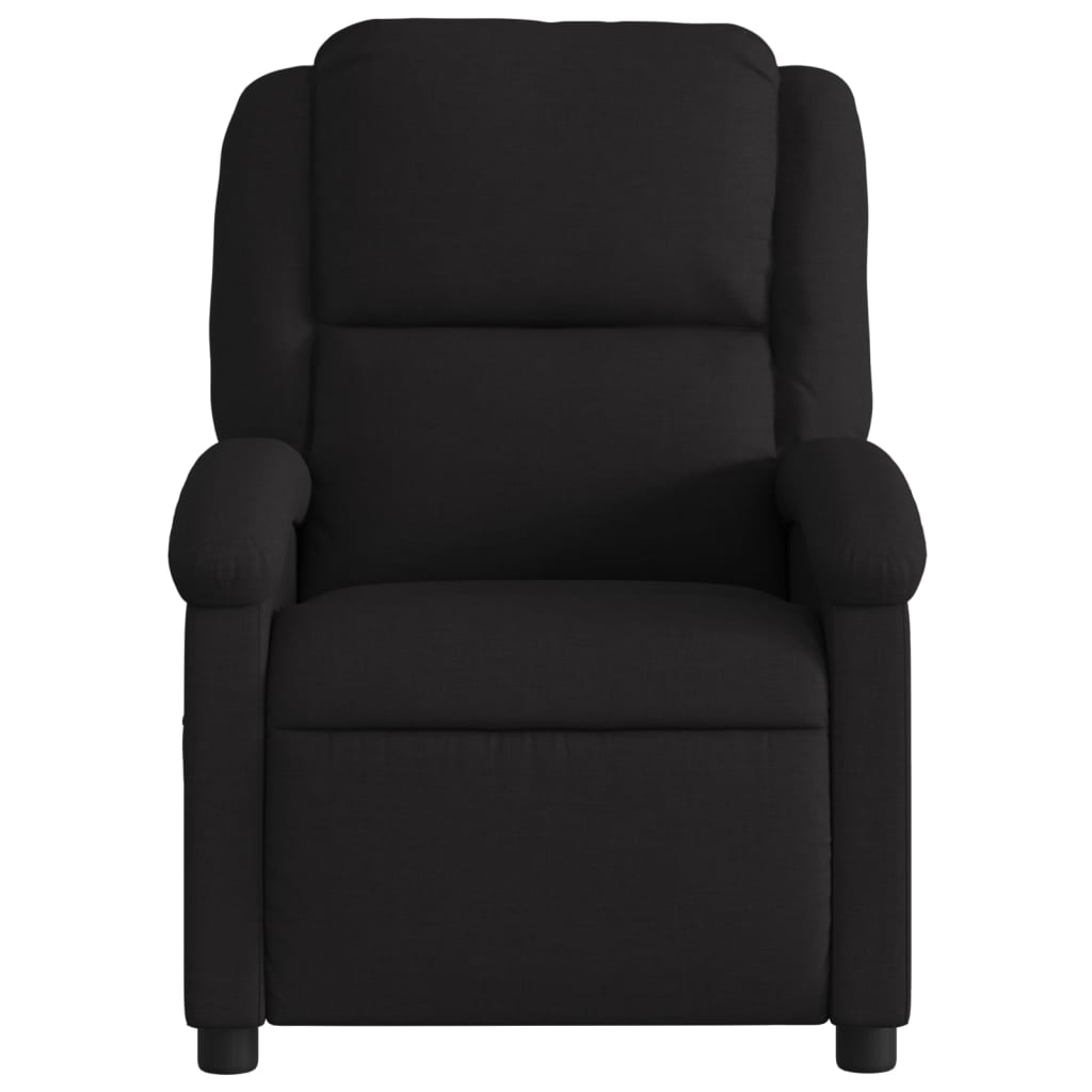 Naslonjač za noge, crna tkanina