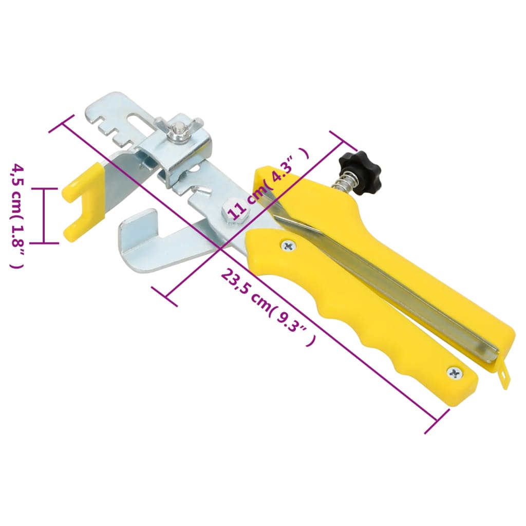 Sustav za niveliranje pločica 500 klinova 2500 kopči 3 mm