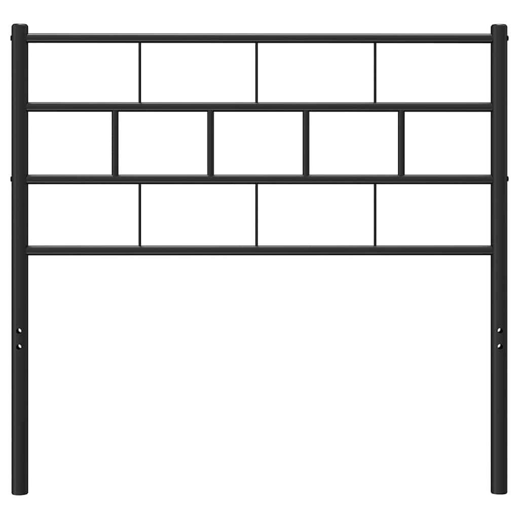 Metalno zamjensko uzglavlje crno 80 cm