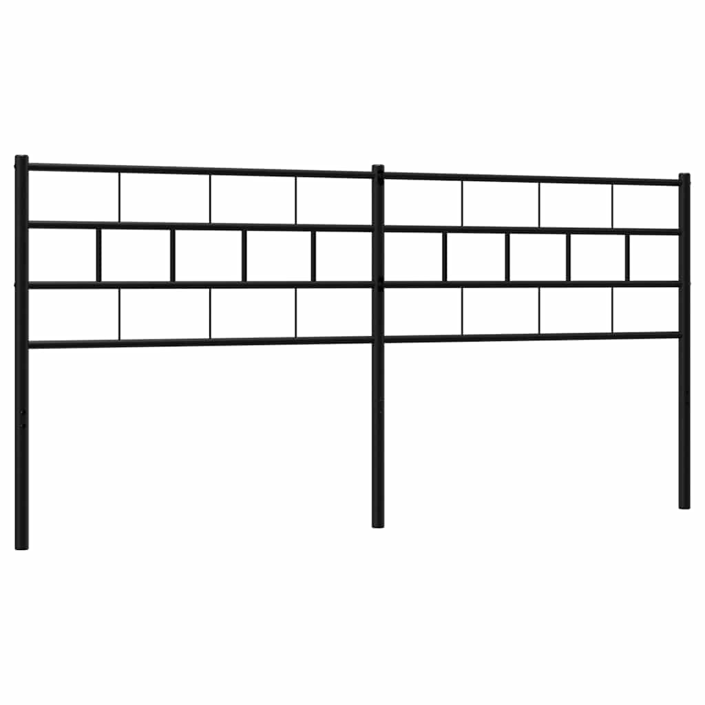 Metalno zamjensko uzglavlje crno 160 cm