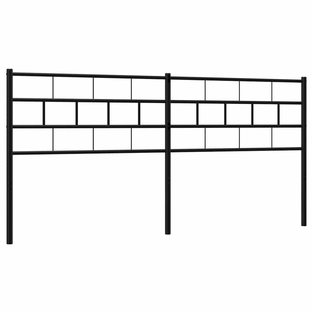Metalno zamjensko uzglavlje crno 193 cm