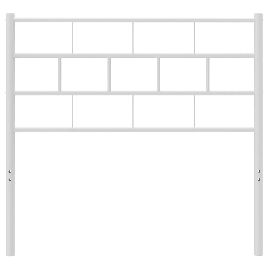 Metalno zamjensko uzglavlje bijelo 100 cm