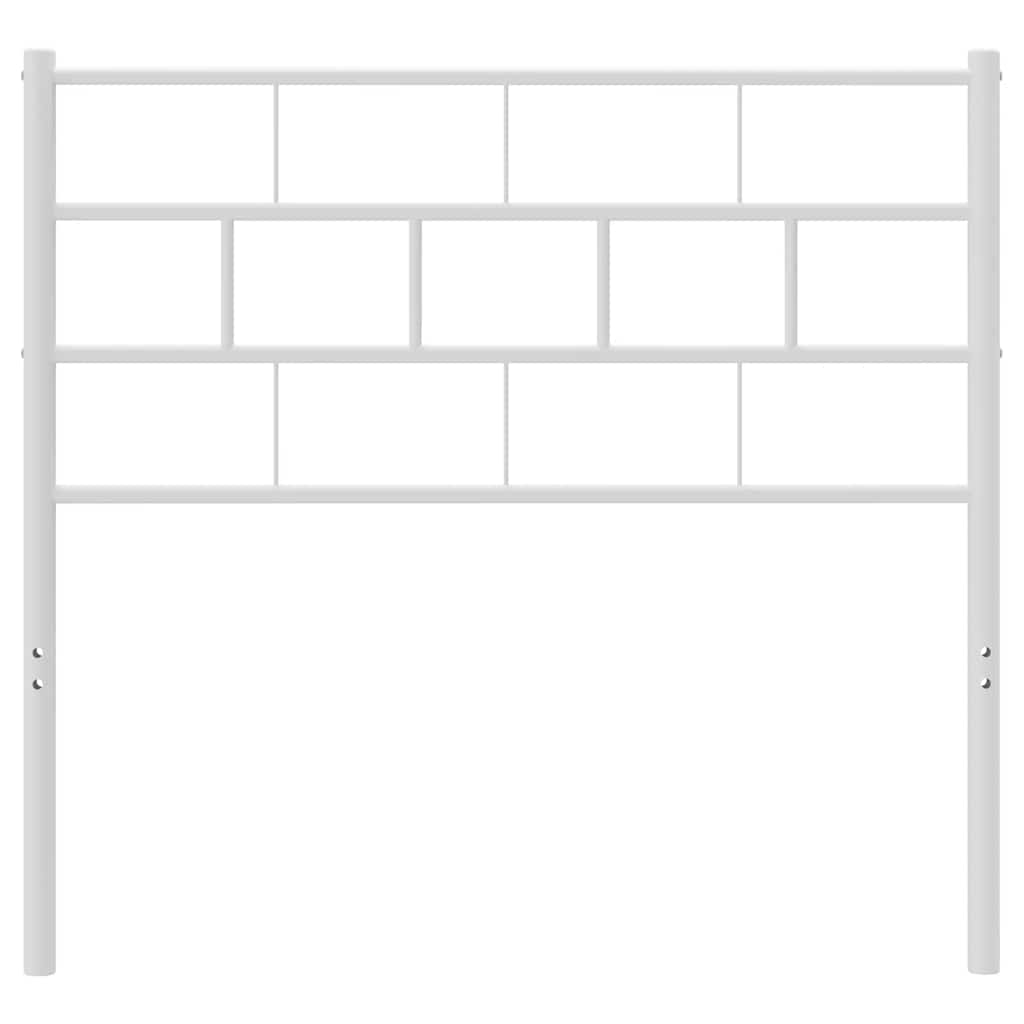 Metalno zamjensko uzglavlje bijelo 107 cm
