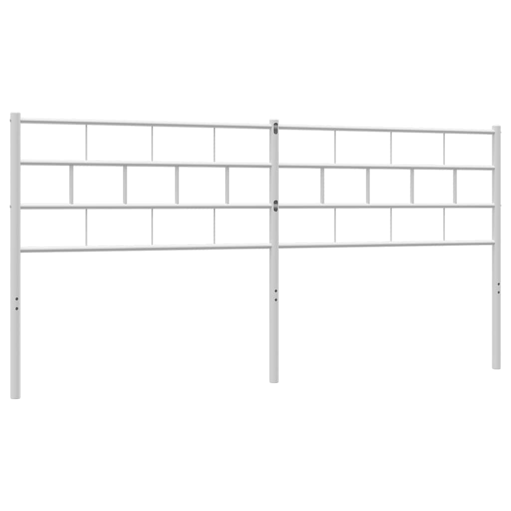 Metalno zamjensko uzglavlje bijelo 180 cm