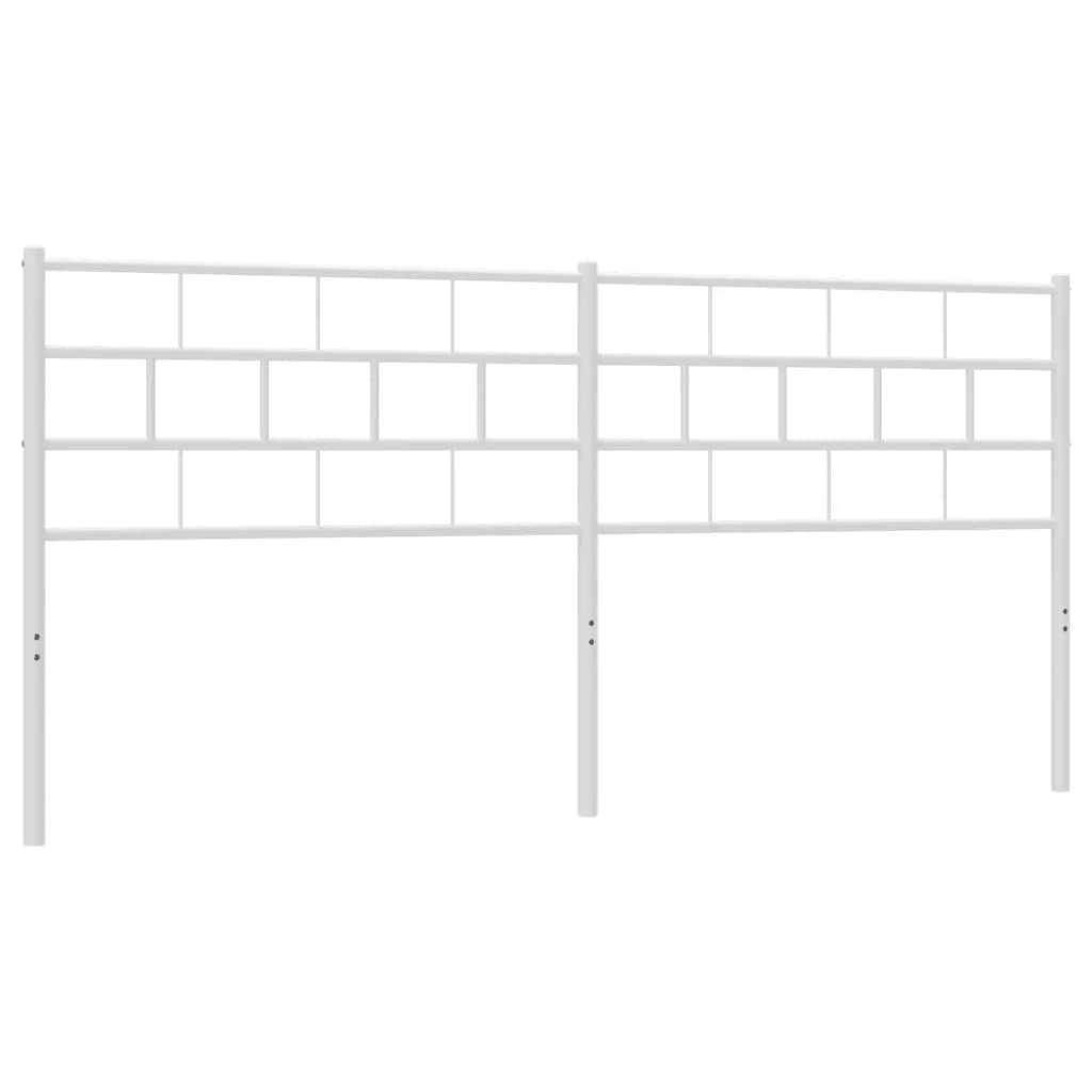 Metalno zamjensko uzglavlje bijelo 193 cm