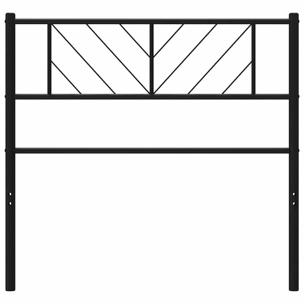 Metalno zamjensko uzglavlje crno 100 cm