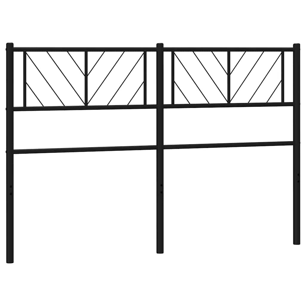 Metalno zamjensko uzglavlje crno 135 cm