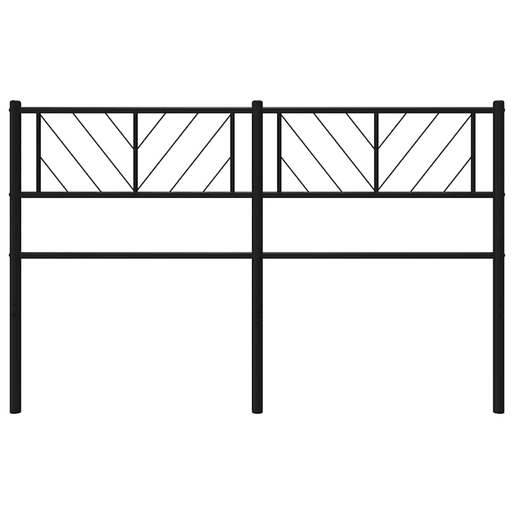 Metalno zamjensko uzglavlje crno 135 cm