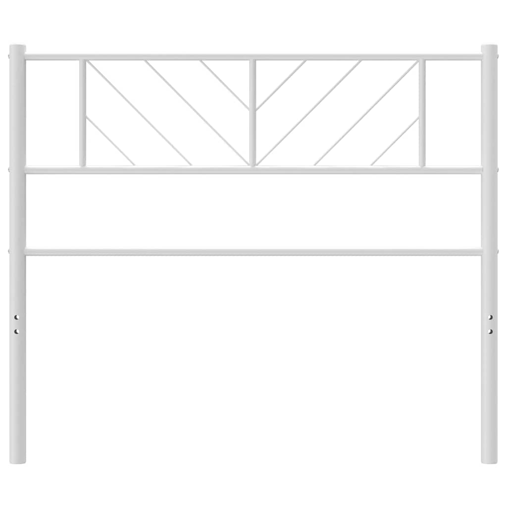 Metalno zamjensko uzglavlje bijelo 100 cm