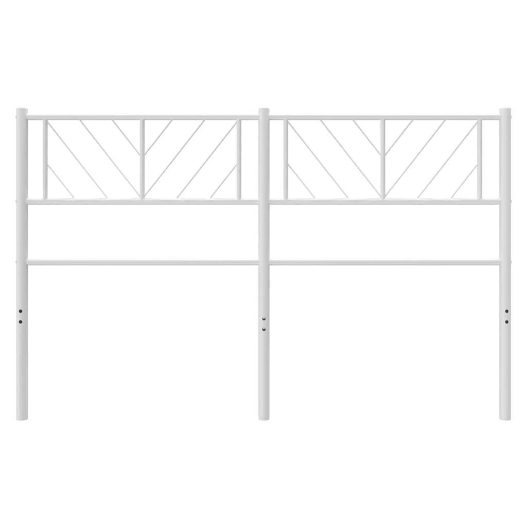 Metalno zamjensko uzglavlje bijelo 135 cm