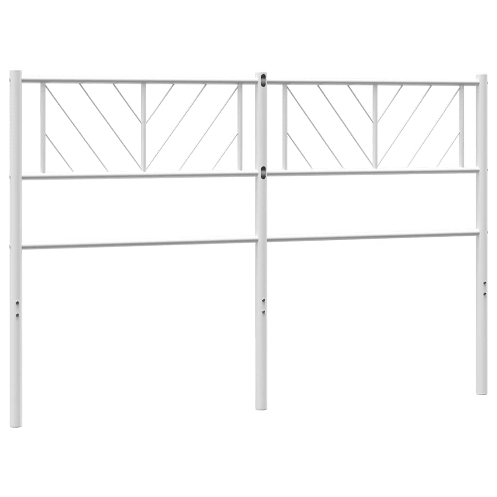 Metalno zamjensko uzglavlje bijelo 135 cm