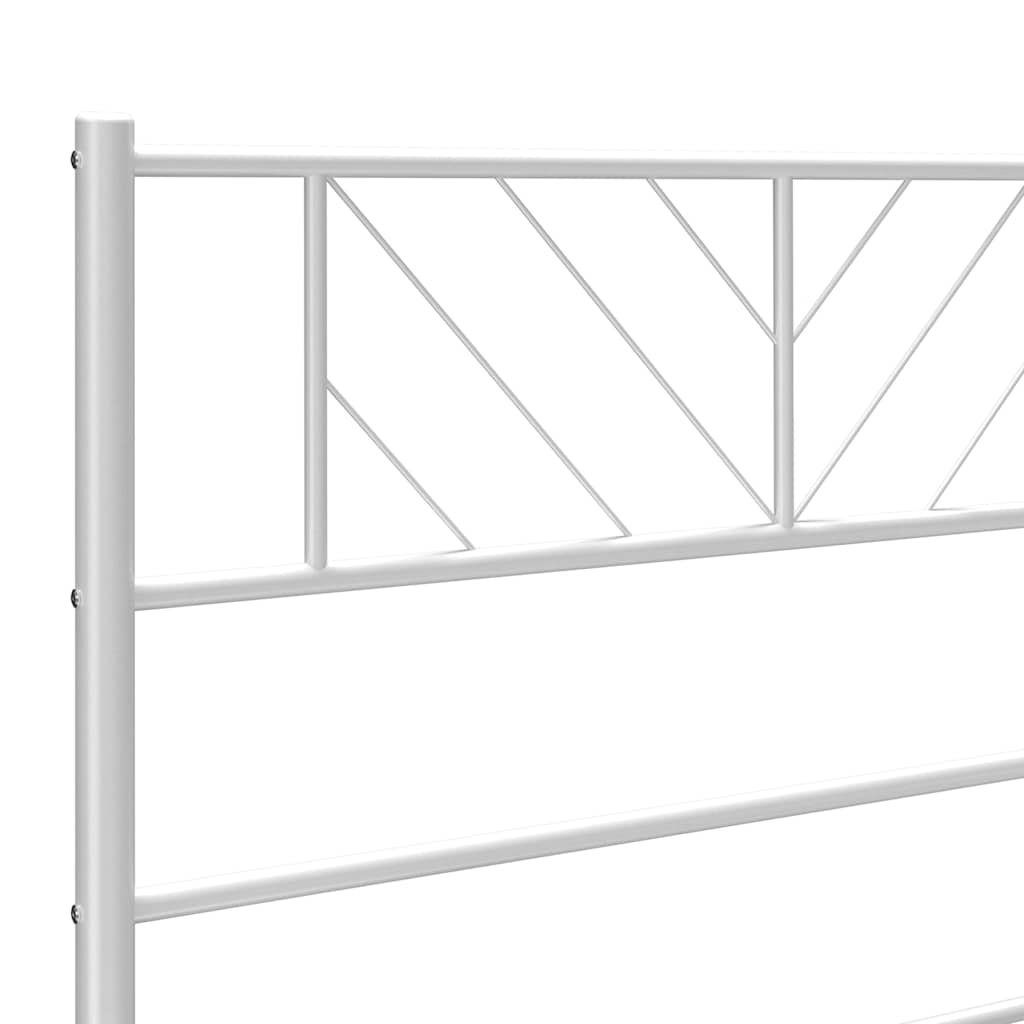 Metalno zamjensko uzglavlje bijelo 193 cm