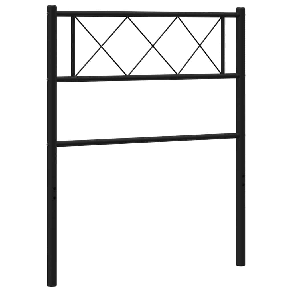 Metalno zamjensko uzglavlje crno 90 cm