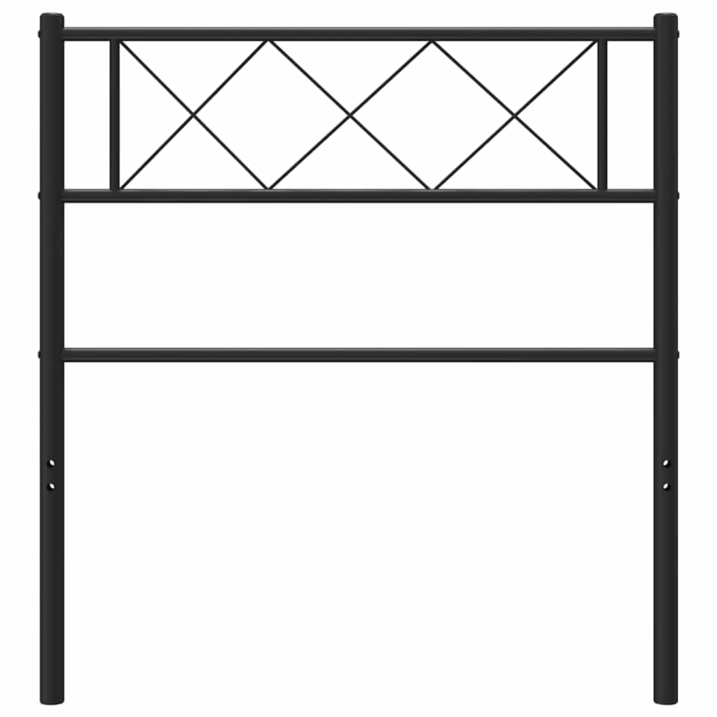 Metalno zamjensko uzglavlje crno 90 cm