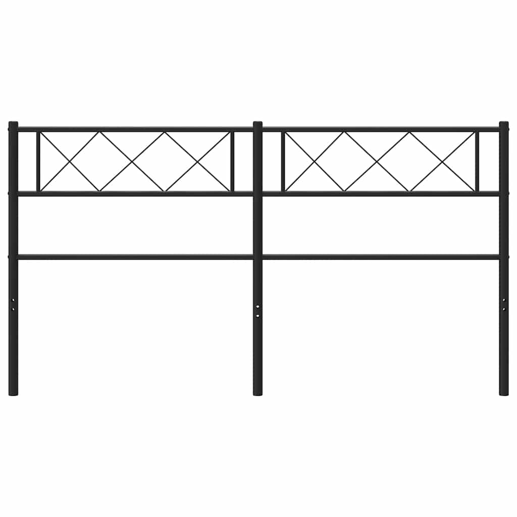 Metalno zamjensko uzglavlje crno 120 cm
