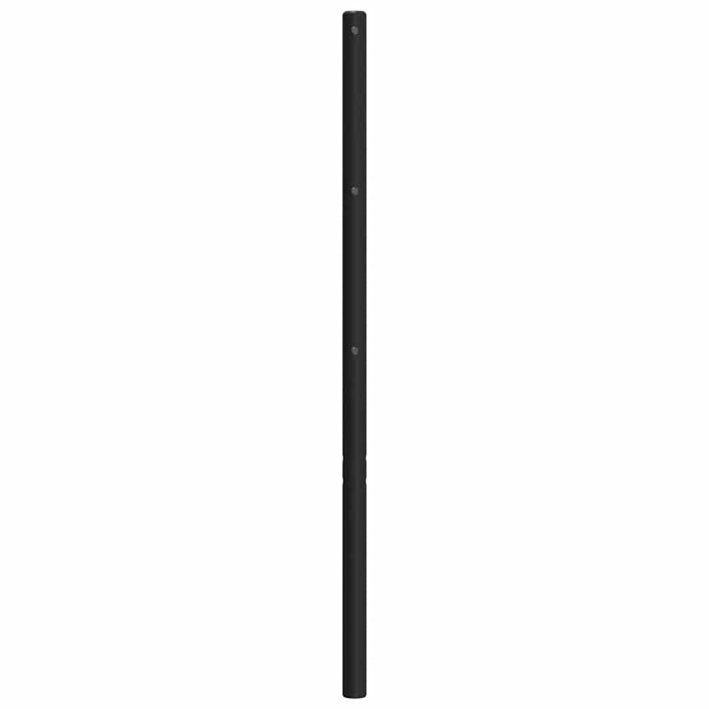 Metalno zamjensko uzglavlje crno 120 cm