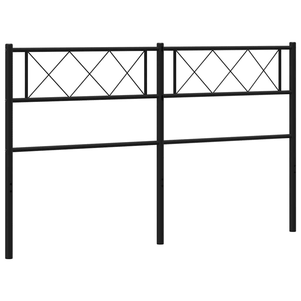 Metalno zamjensko uzglavlje crno 120 cm