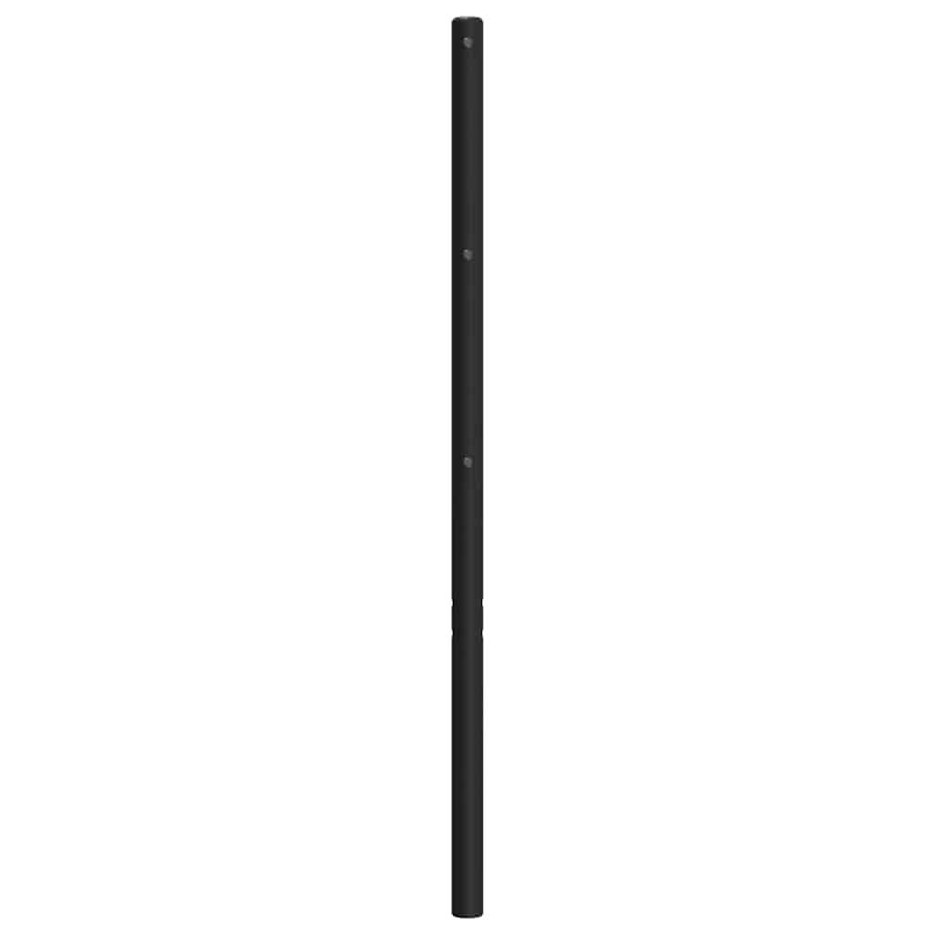 Metalno zamjensko uzglavlje crno 180 cm