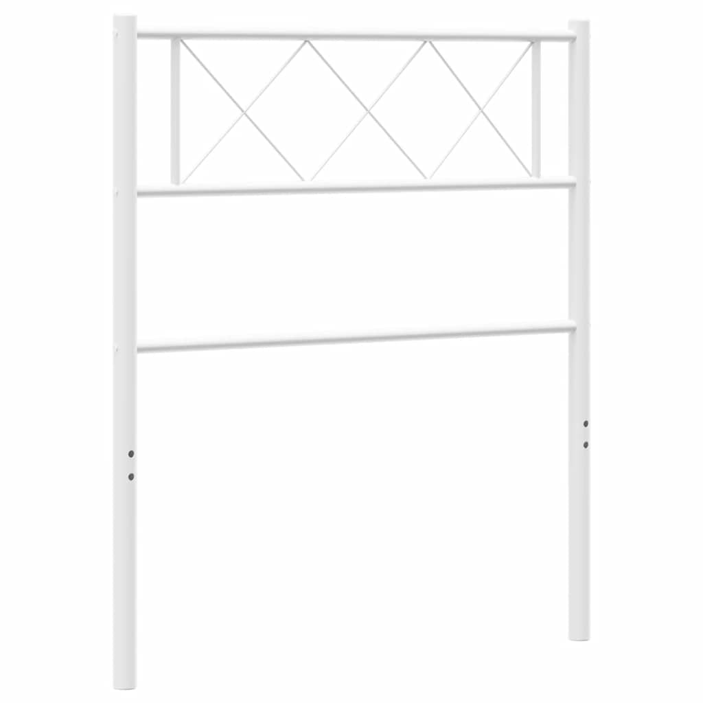 Metalno zamjensko uzglavlje bijelo 75 cm