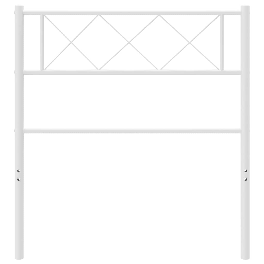 Metalno zamjensko uzglavlje bijelo 100 cm