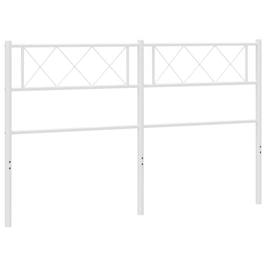 Metalno zamjensko uzglavlje bijelo 135 cm