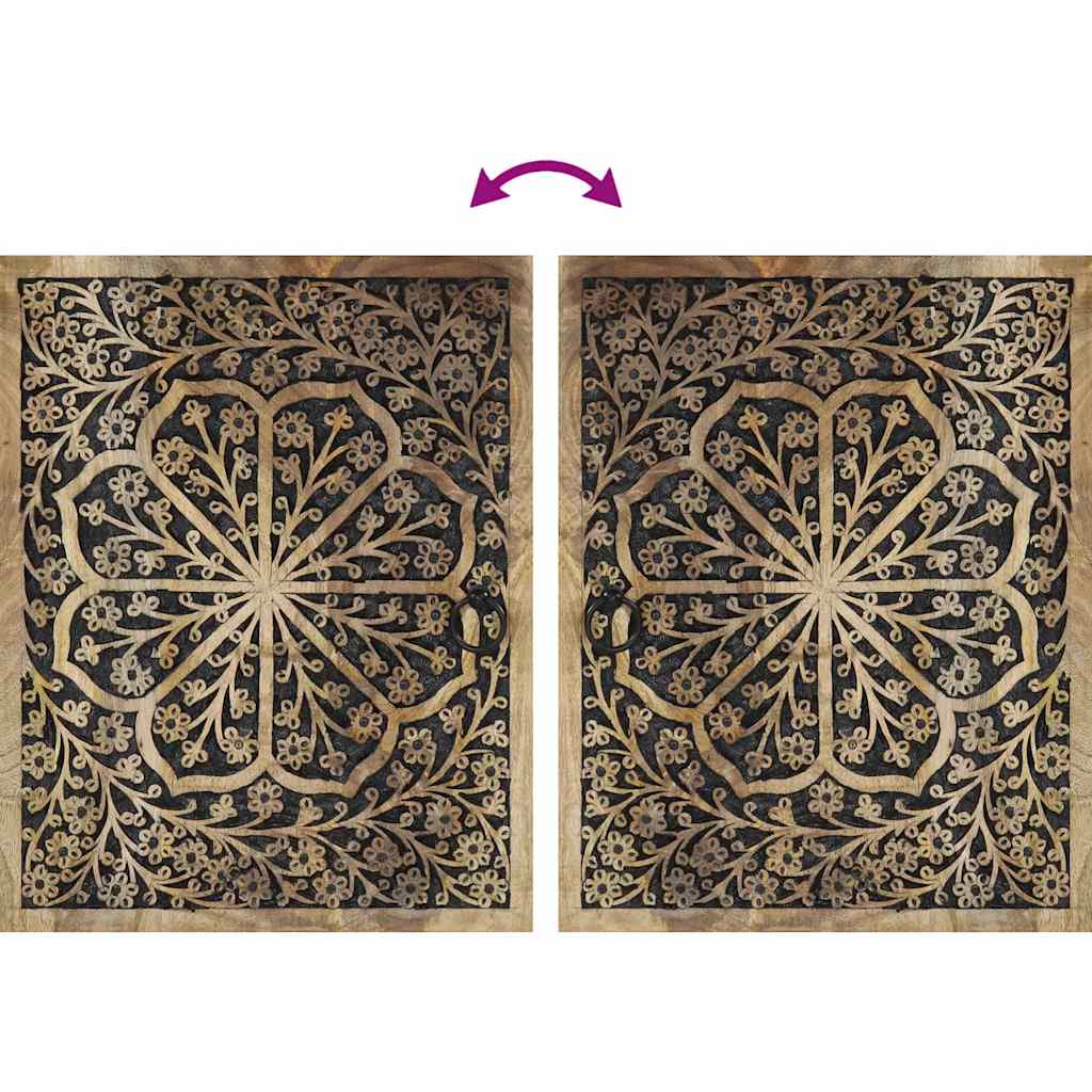 5-dijelni set kupaonskog namještaja od masivnog drva manga