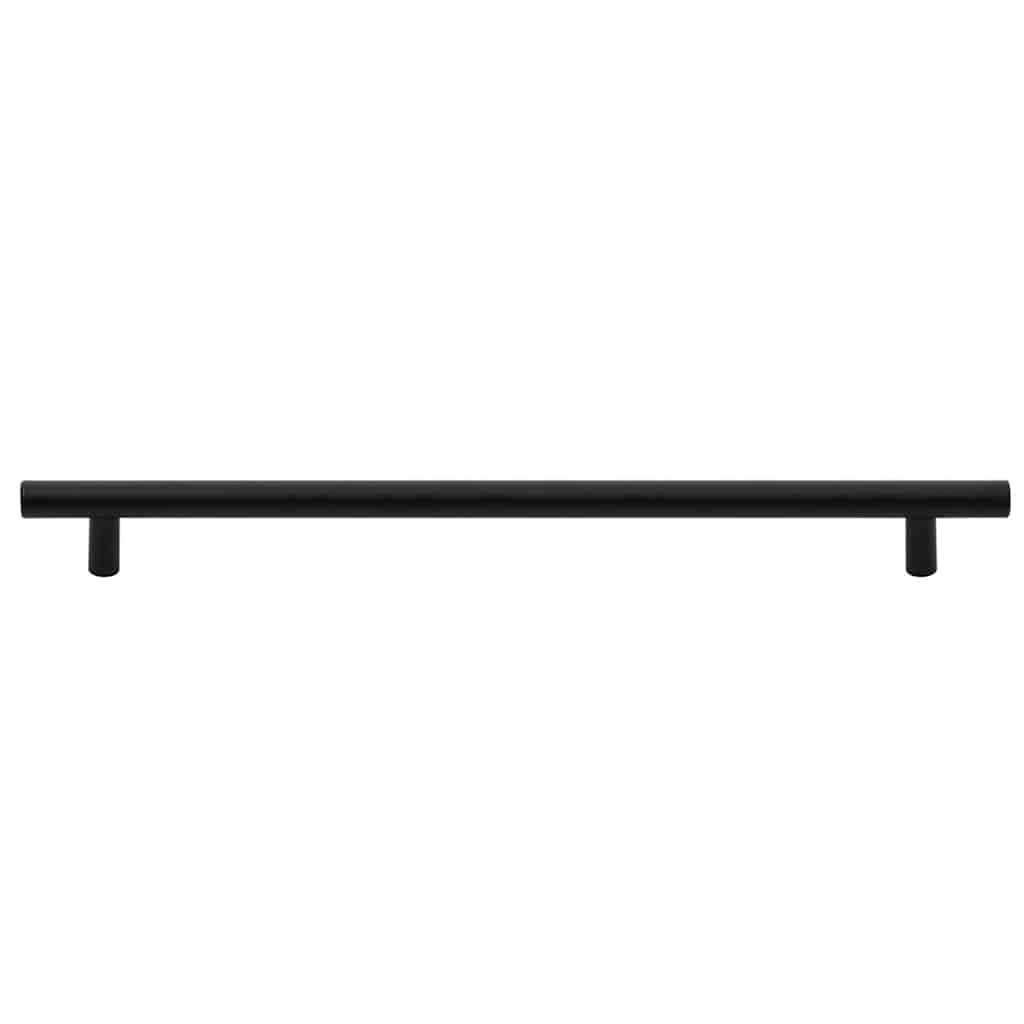 Ručke za ormarić 5 kom crne 320 mm od nehrđajućeg čelika