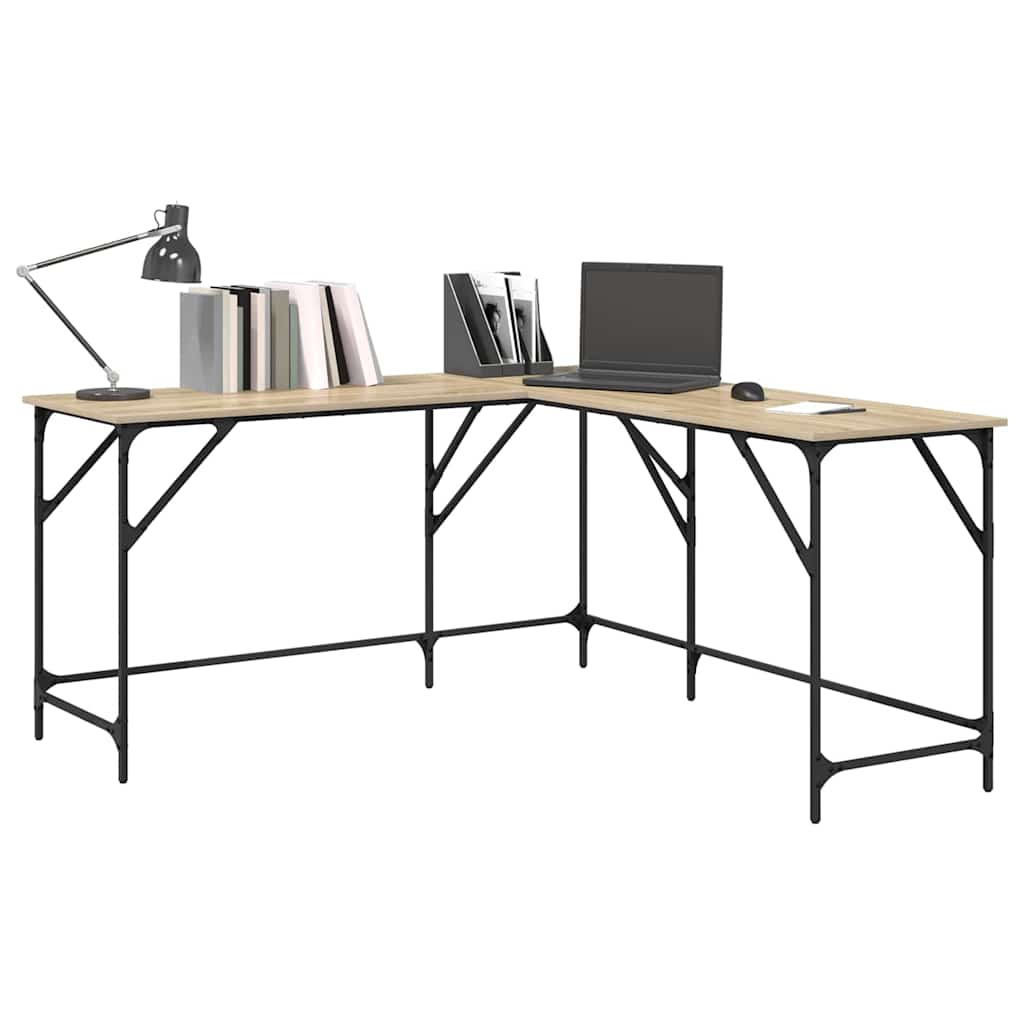Radni stol boja hrasta sonome 149x149x75 cm konstruirano drvo