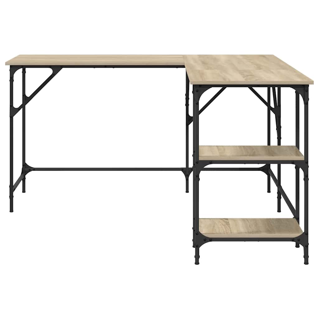Radni stol boja hrasta sonome 139x139x75 cm konstruirano drvo