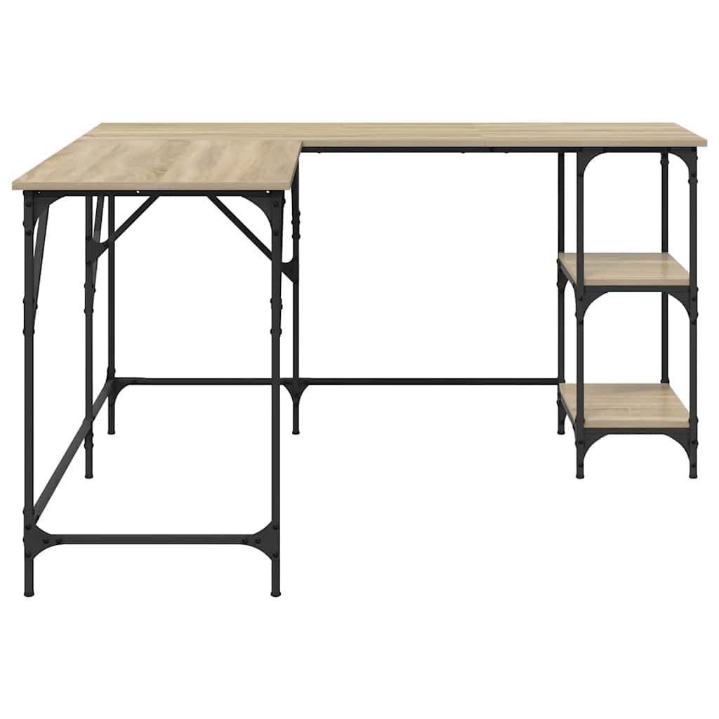 Radni stol boja hrasta sonome 139x139x75 cm konstruirano drvo