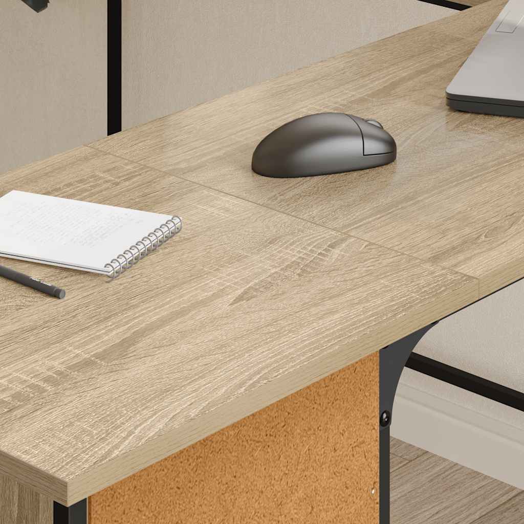 Radni stol boja hrasta sonome 141x141x75 cm konstruirano drvo