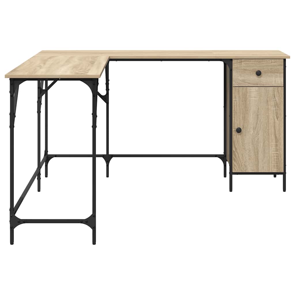 Radni stol boja hrasta sonome 141x141x75 cm konstruirano drvo