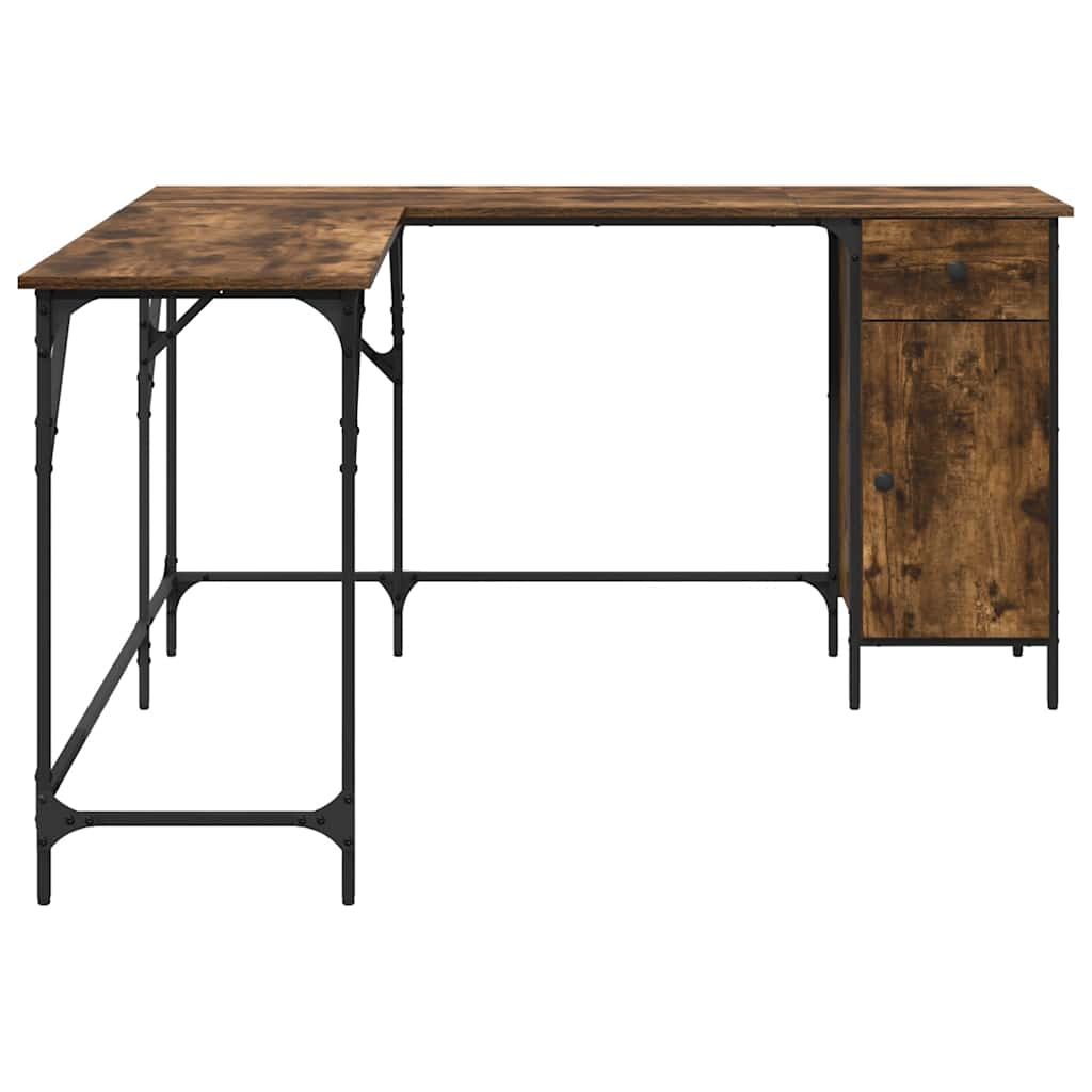 Radni stol boja dimljenog hrasta 141x141x75cm konstruirano drvo