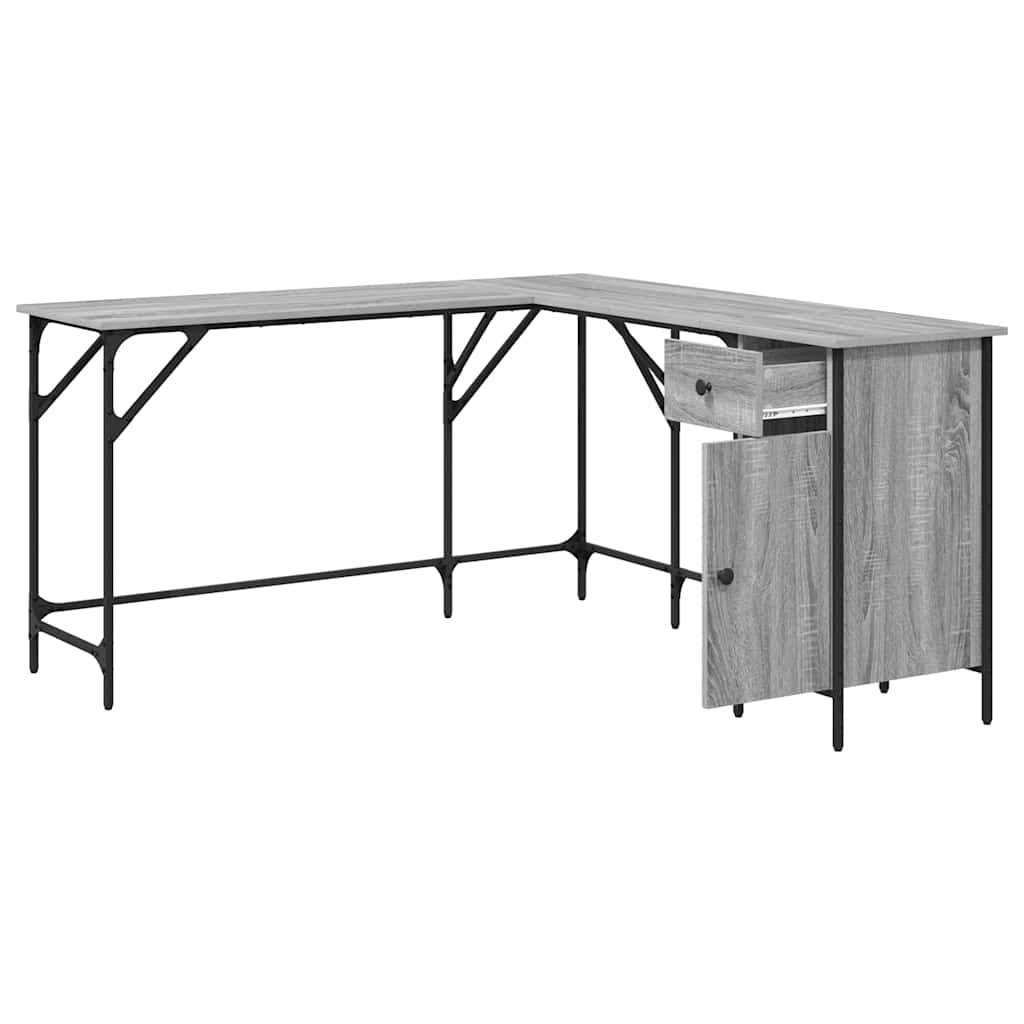 Radni stol boja hrasta sonome 141x141x75 cm konstruirano drvo