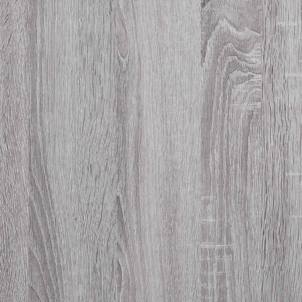 Regal za knjige s 4 razine siva boja hrasta 59x35x132 cm drveni