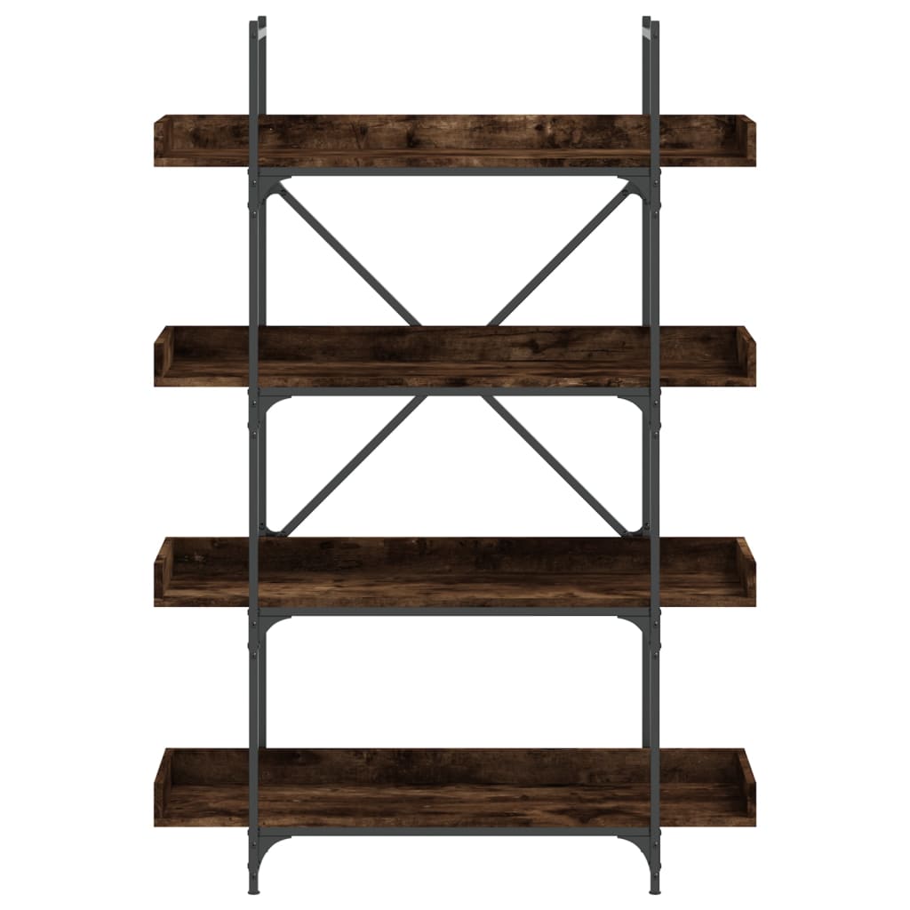 Regal za knjige s 4 razine boja hrasta 100x33x145,5 cm drveni