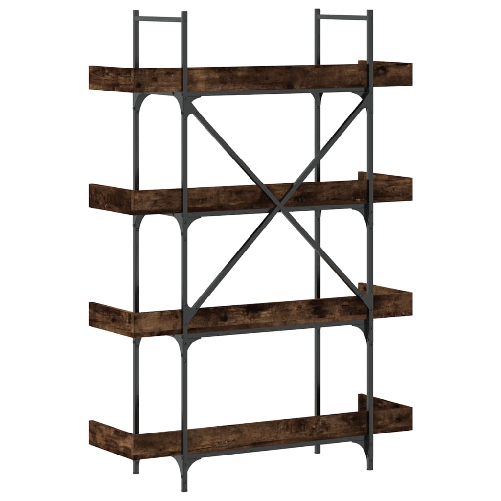 Regal za knjige s 4 razine boja hrasta 100x33x145,5 cm drveni