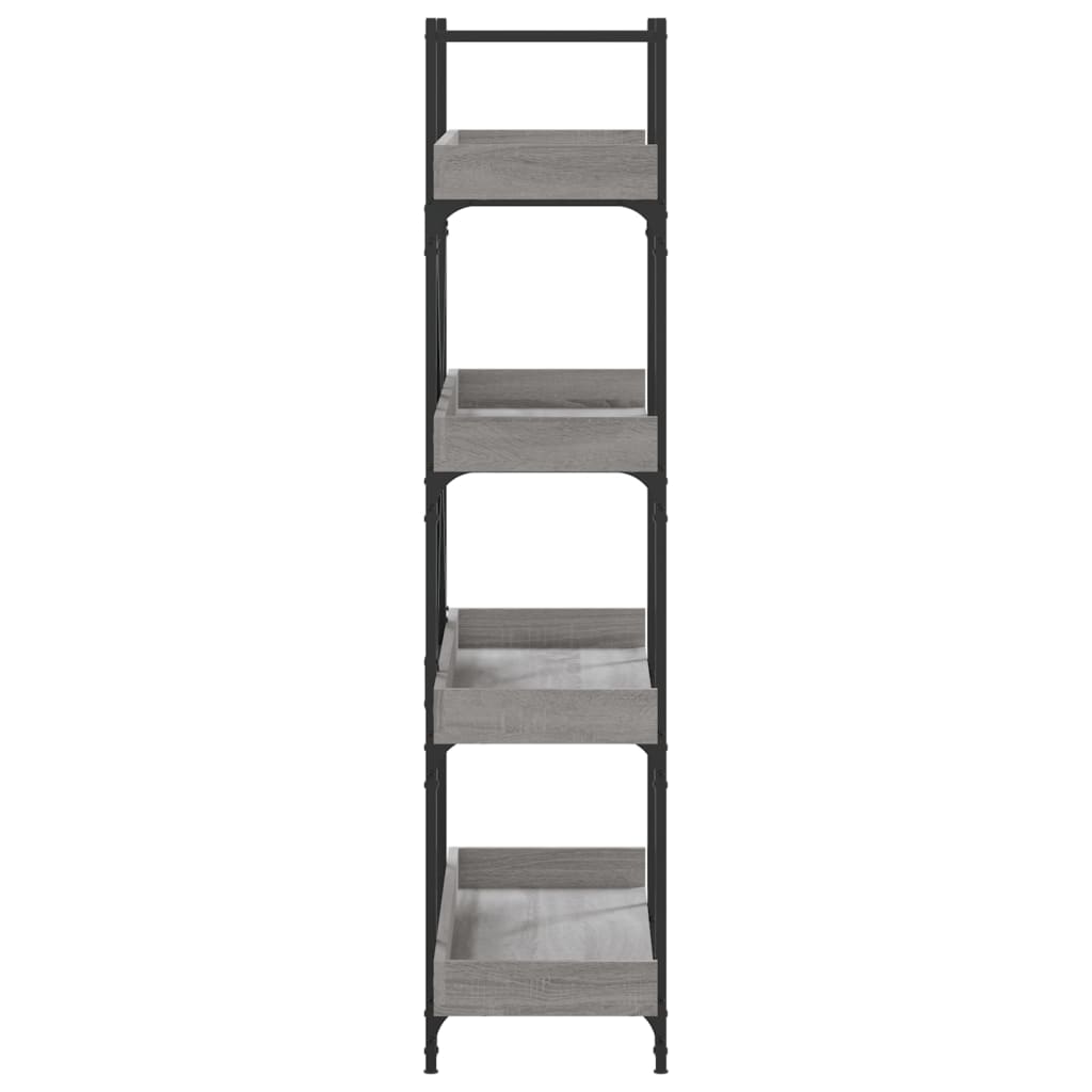 Regal za knjige s 4 razine boja hrasta 100x33x145,5 cm drveni